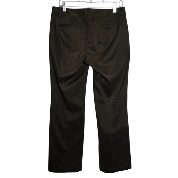 Talbots Women's Brown Signature Straight Leg Stretchy Size 8P Zippered Pockets - Picture 2 of 15